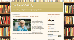 Desktop Screenshot of bookstowriteby.blogspot.com