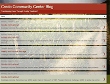 Tablet Screenshot of credocommunitycenterblog.blogspot.com