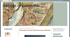 Desktop Screenshot of dialogosdepatrimonio.blogspot.com