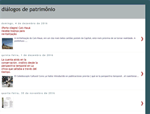 Tablet Screenshot of dialogosdepatrimonio.blogspot.com