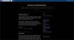 Desktop Screenshot of kernelsfromkorea.blogspot.com