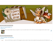 Tablet Screenshot of i-dont-give-a-scrap.blogspot.com