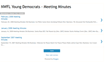 Tablet Screenshot of nwflyoungdemocrats-meetingminutes.blogspot.com