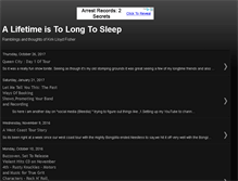 Tablet Screenshot of alifetimeistolongtosleep.blogspot.com