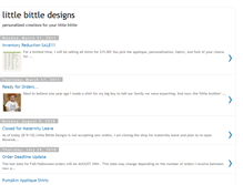 Tablet Screenshot of littlebittledesigns.blogspot.com