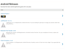 Tablet Screenshot of androidrelease.blogspot.com