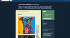 Desktop Screenshot of friendsforlifeanimalsanctuary.blogspot.com