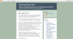Desktop Screenshot of cykleislandrundt2007.blogspot.com