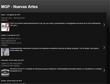 Tablet Screenshot of mgpnuevasartes.blogspot.com