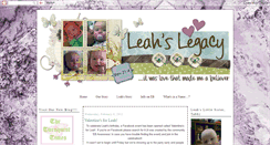 Desktop Screenshot of littleladyleahspage.blogspot.com
