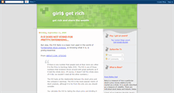 Desktop Screenshot of girlsgetrich.blogspot.com