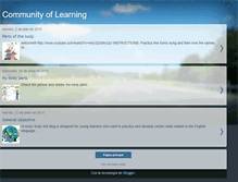 Tablet Screenshot of communityoflearning2010.blogspot.com