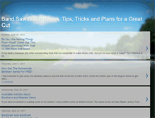Tablet Screenshot of homemadebandsawplans.blogspot.com