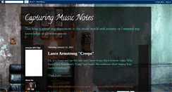 Desktop Screenshot of capturingmusicnotes.blogspot.com