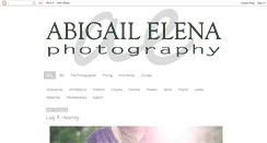 Desktop Screenshot of abigailelenaphotography.blogspot.com