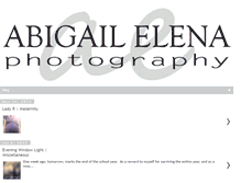 Tablet Screenshot of abigailelenaphotography.blogspot.com