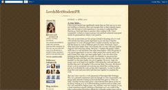 Desktop Screenshot of leedsmetstudentpr.blogspot.com