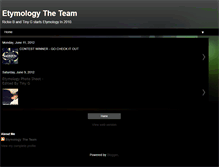 Tablet Screenshot of etymologyteam.blogspot.com