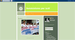 Desktop Screenshot of femminismopertutti.blogspot.com