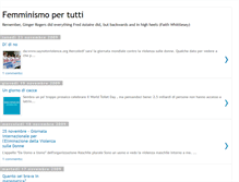Tablet Screenshot of femminismopertutti.blogspot.com