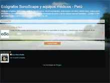 Tablet Screenshot of ecografos-equipos-medicos.blogspot.com