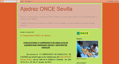 Desktop Screenshot of ajedrezoncesevilla.blogspot.com