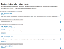 Tablet Screenshot of darbas-internetas.blogspot.com