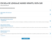 Tablet Screenshot of mundoinfantilrutasur.blogspot.com