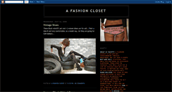 Desktop Screenshot of afashioncloset.blogspot.com