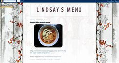 Desktop Screenshot of lindsaysmenu.blogspot.com