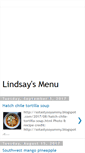 Mobile Screenshot of lindsaysmenu.blogspot.com