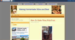 Desktop Screenshot of makinghomemadewineandbeer.blogspot.com