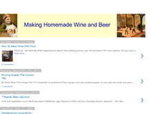 Tablet Screenshot of makinghomemadewineandbeer.blogspot.com