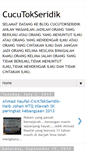 Mobile Screenshot of cucutokseridik.blogspot.com