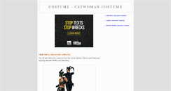 Desktop Screenshot of catwoman-costume.blogspot.com