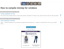Tablet Screenshot of minisip-compilation.blogspot.com