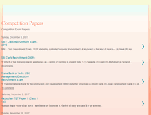 Tablet Screenshot of competitionexampapers.blogspot.com