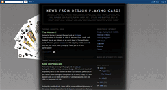 Desktop Screenshot of desjgnplayingcards.blogspot.com