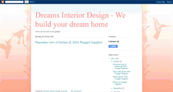 Desktop Screenshot of dreamsinteriordesign.blogspot.com