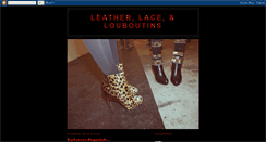 Desktop Screenshot of leatherlacelouboutins.blogspot.com