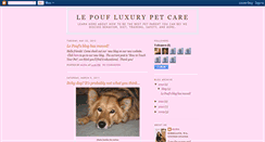 Desktop Screenshot of lepoufluxurypetcare.blogspot.com