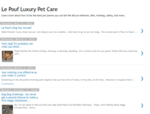 Tablet Screenshot of lepoufluxurypetcare.blogspot.com