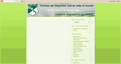 Desktop Screenshot of deportivo-cali.blogspot.com