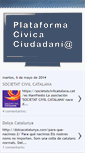 Mobile Screenshot of plataformacivicaciudadania.blogspot.com