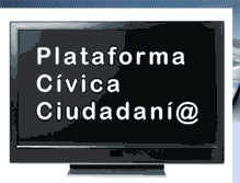 Tablet Screenshot of plataformacivicaciudadania.blogspot.com