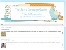 Tablet Screenshot of domestiquegoddess.blogspot.com