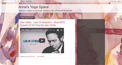 Desktop Screenshot of annasyogaspace.blogspot.com