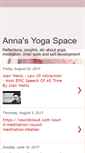 Mobile Screenshot of annasyogaspace.blogspot.com