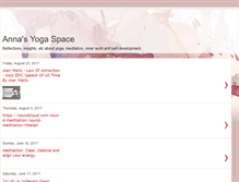 Tablet Screenshot of annasyogaspace.blogspot.com