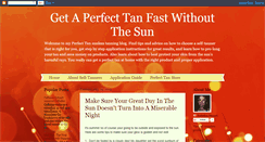 Desktop Screenshot of get-a-perfect-tan-fast.blogspot.com